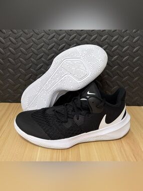 Nike Zoom Hyperspeed Court Volleyball Shoes Black White Mens Size 9